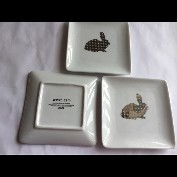 West Elm Ceramic Key Accent Dish Trinket Tray 3 - Picture 2 of 4